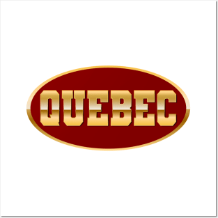 Gold Quebec Posters and Art